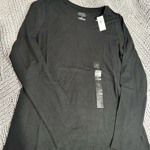 Black Banana Republic Women's Long Sleeve Timeless Shirt Intemporal New with tag